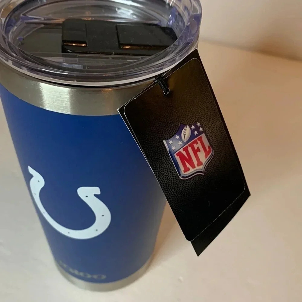 Indianapolis Colts Tumbler Cup 20 Oz Stainless Steel Igloo x NFL NWT - Picture 7 of 9
